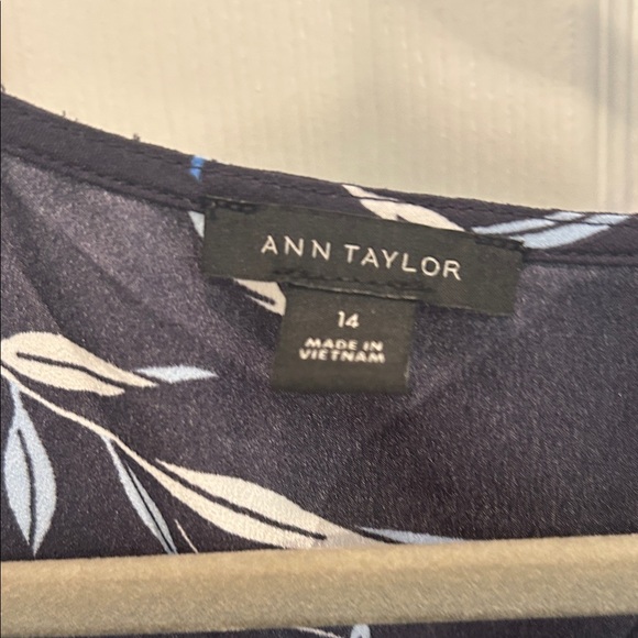 Ann Taylor Floral Wrap Blouse - Picture 3 of 6